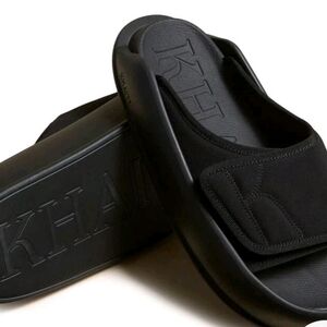KHAITE Black Men's Slide Sandals